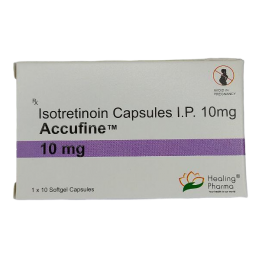 Изотретиноин Healing Pharma Accufine Isotretinoin 10 мг 10 софтгелей