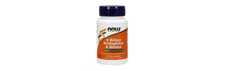 NOW 8 Billion Acidophilus & Bifidus 60 caps